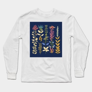 Floral Herb Garden: A Blossoming Medley Long Sleeve T-Shirt